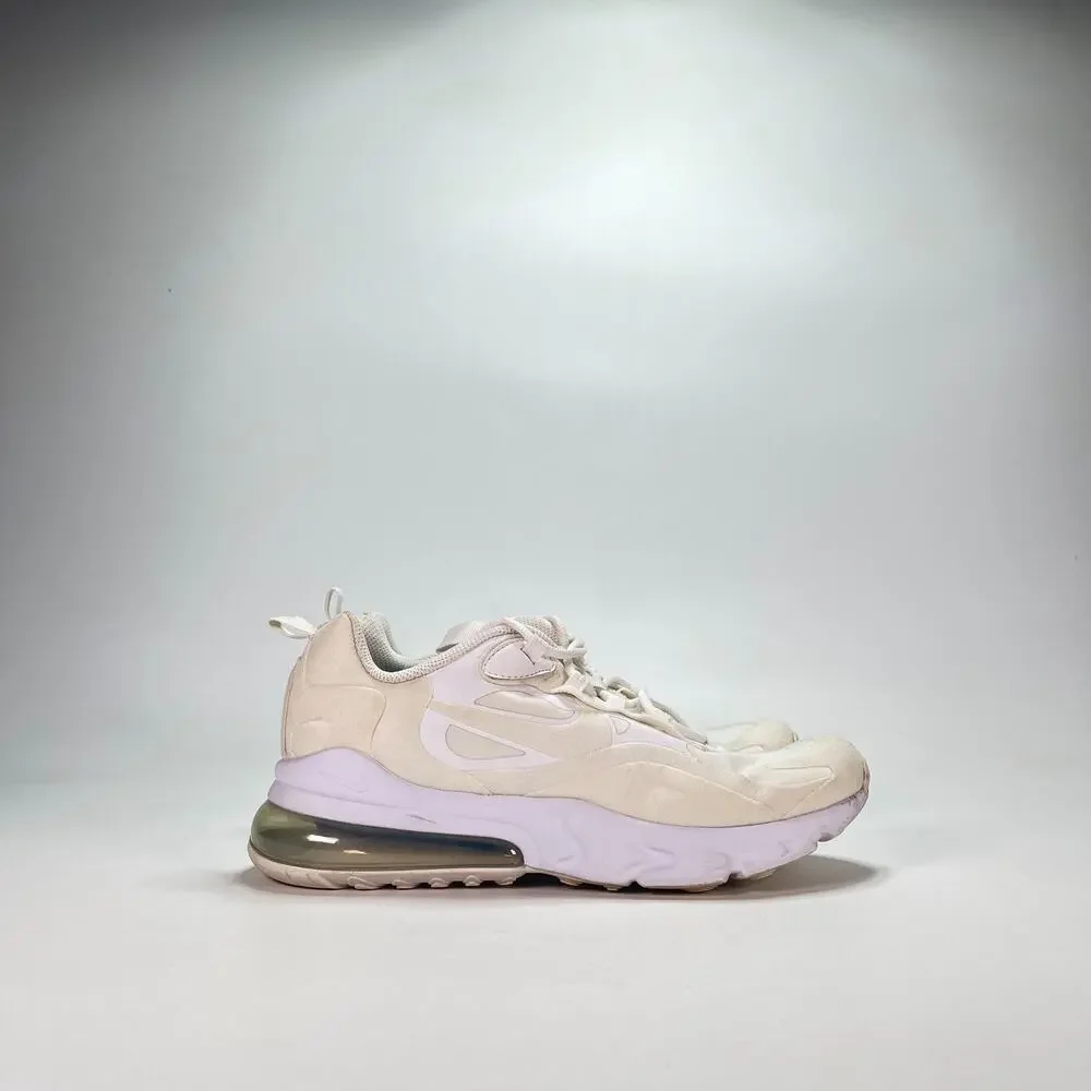 Nike Air Max 270 React White Lifestyle Sneakers Shoes BQ0103-100 Youth Size 7Y